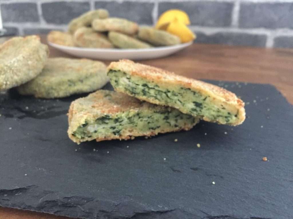 hausgemachte Spinat Schnitzel