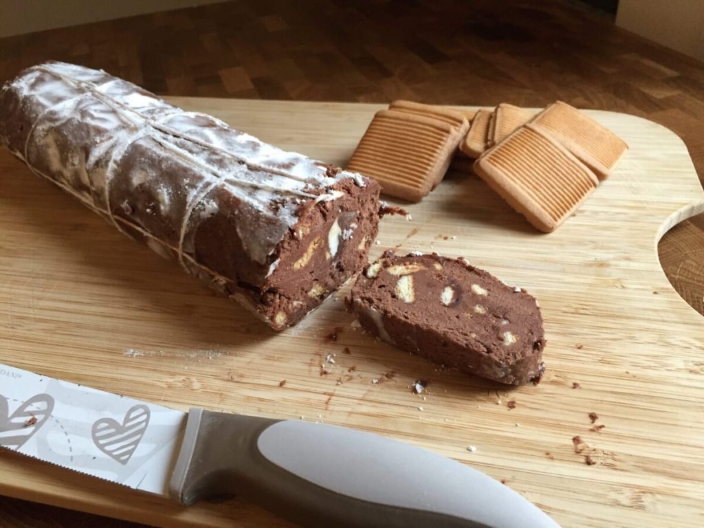 Salami Mascarpone Schokolade Ostern