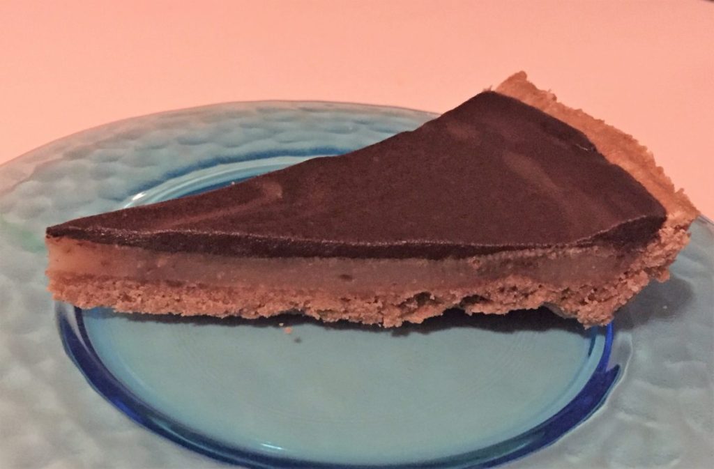 Schokoladenkuchen mit Kastaniencreme und Schokoladenglasur