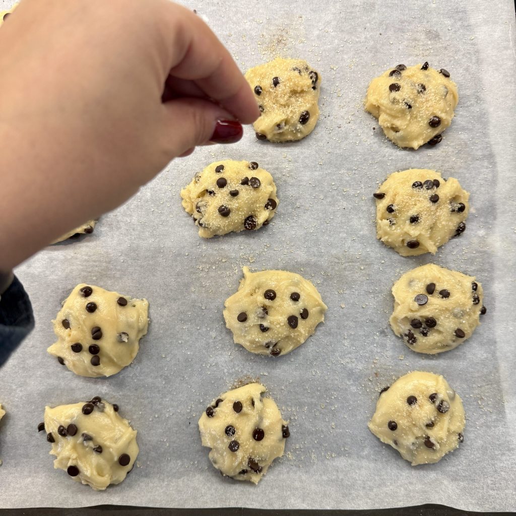 schnelle Kekse mit Schokotropfen