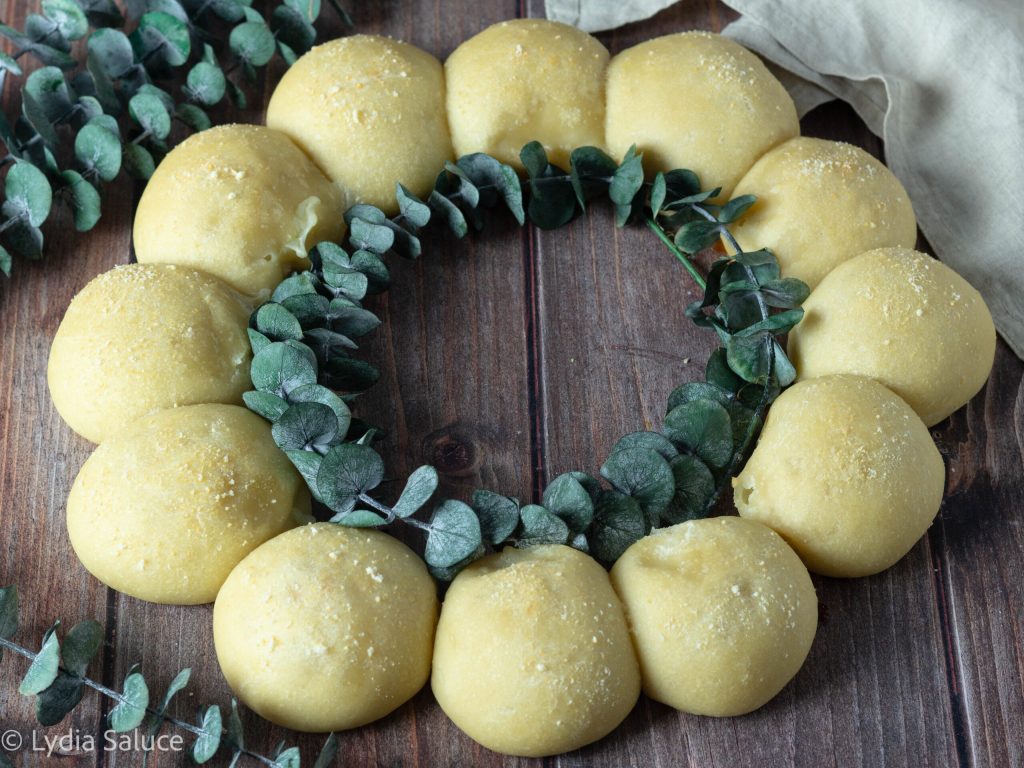 Käsebrötchen-Kranz