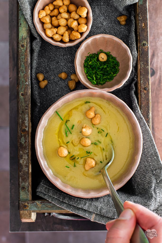 Kartoffel-Kichererbsen-Suppe