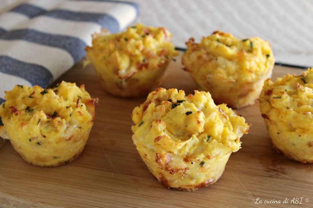 Kartoffeltörtchen mit Speck