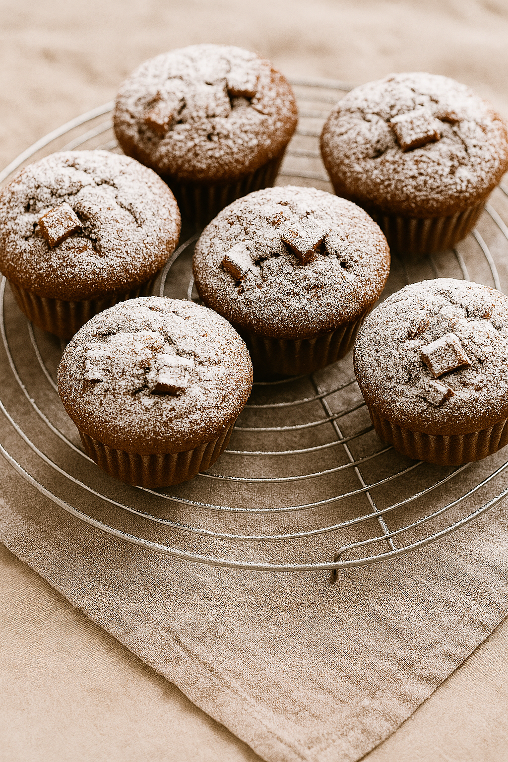 Kinder-Schokoladen-Muffins in der Heißluftfritteuse