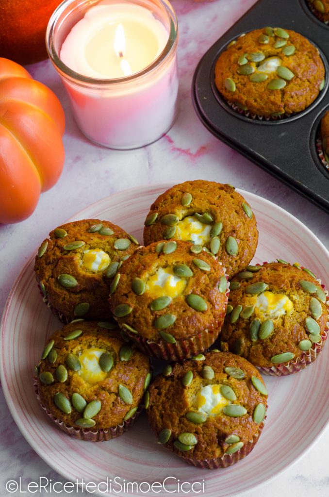 Kürbis-Muffins mit Frischkäse