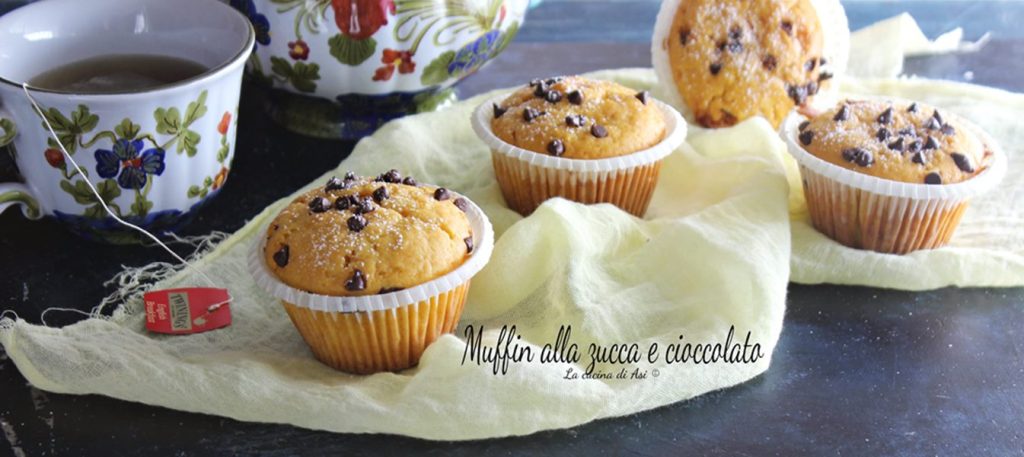 Kürbis- und Schokoladenmuffins