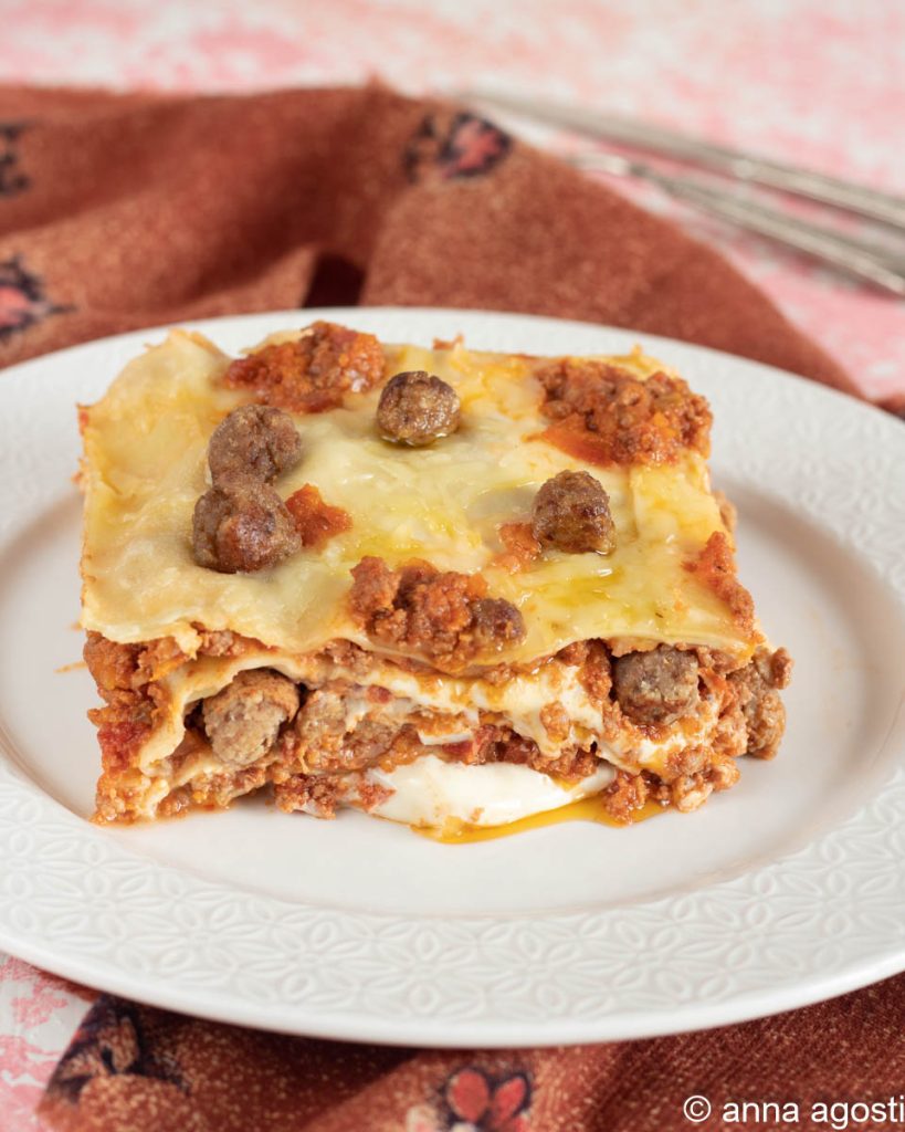 lasagne mit fleischbällchen