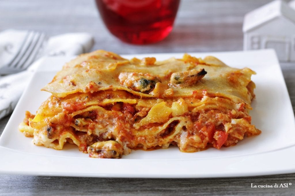 Lasagne mit Meeresfrüchten