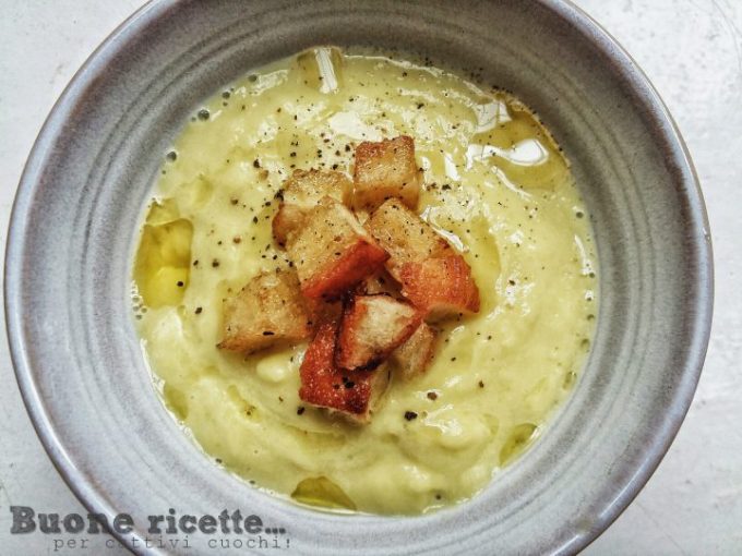 Lauchcremesuppe ohne Kartoffeln