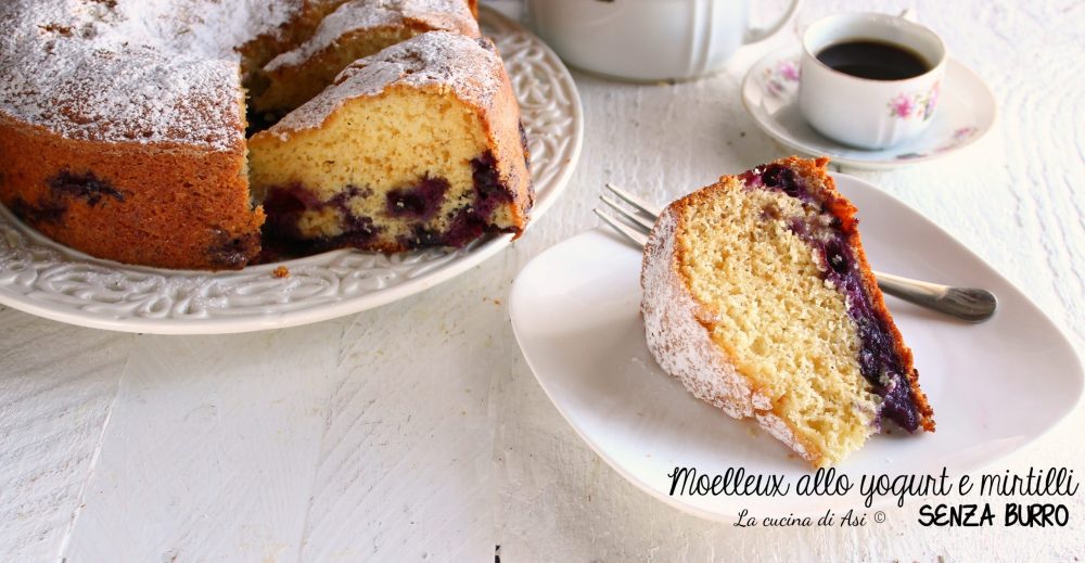 Moelleux mit Joghurt und Heidelbeeren OHNE BUTTER