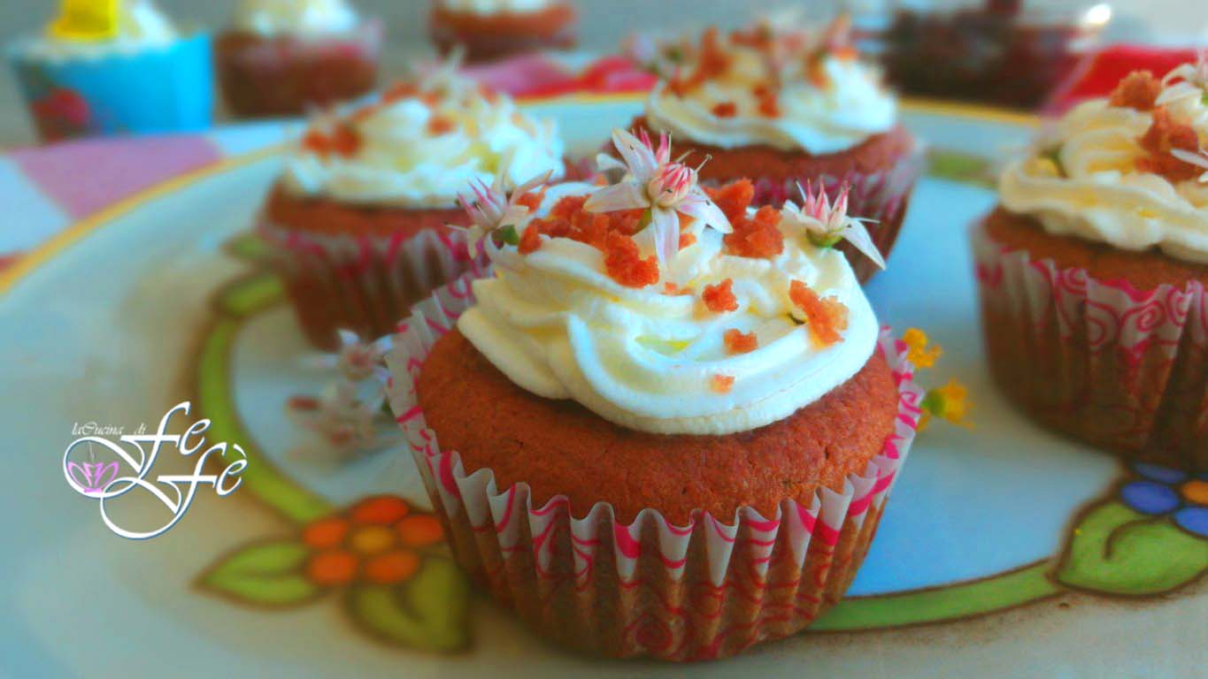 Rote Samt-Cupcakes mit Roter Bete und Mascarpone