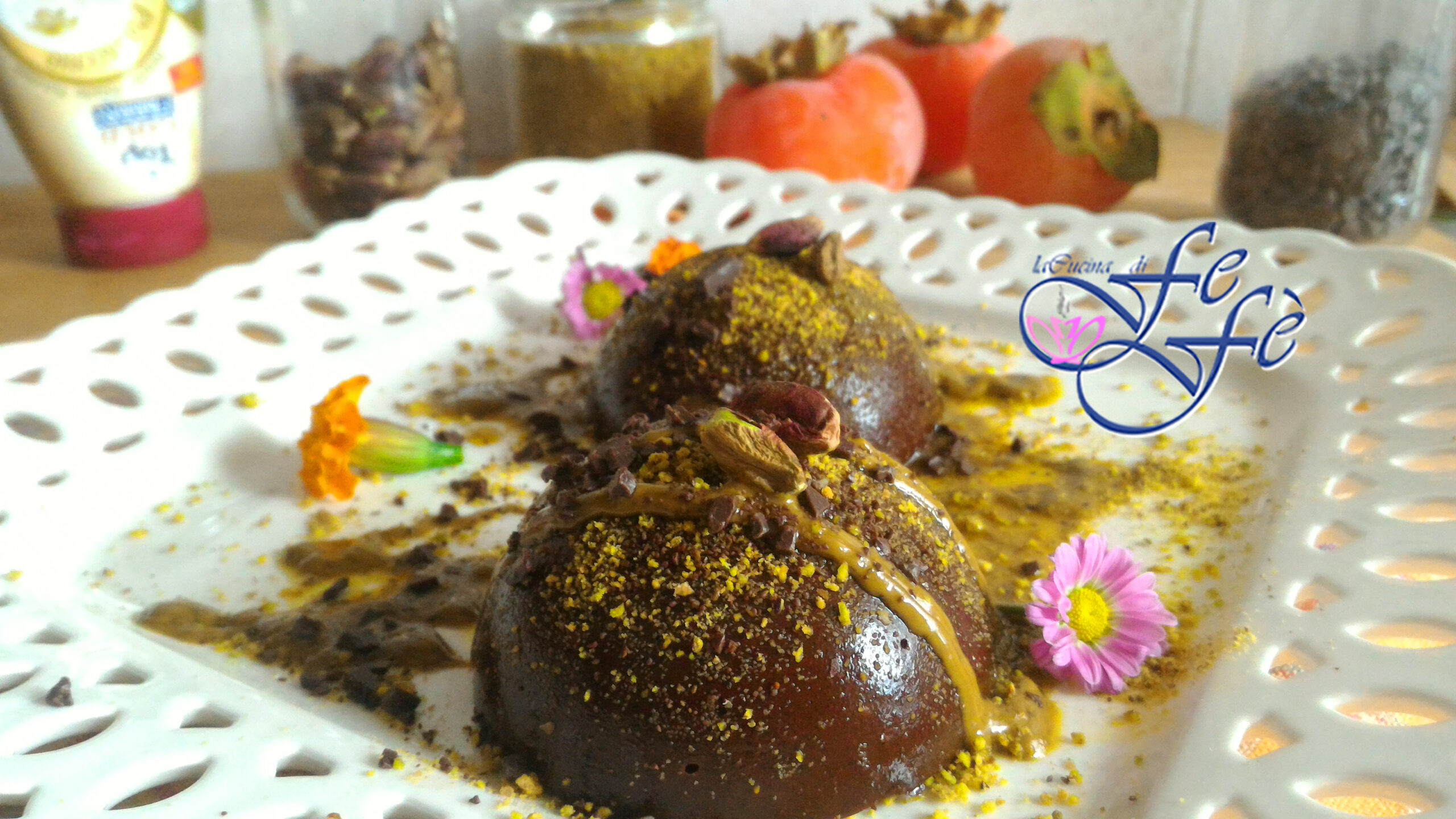 FALSCHE PUDDINGS MIT KAKIS UND KAKAO (Fit-Rezept)