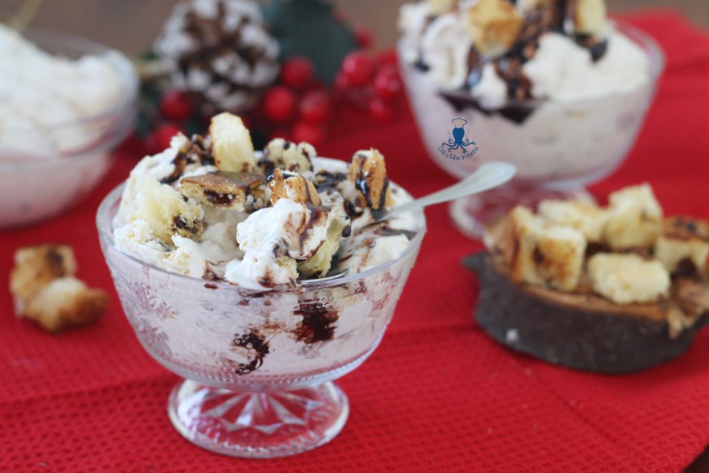 Panettone-Eis ohne Eismaschine