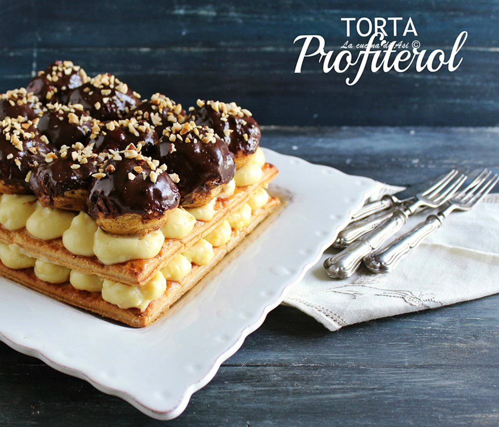 Schnelle Profiterole-Torte