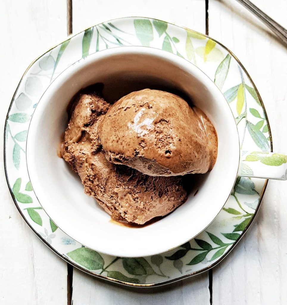 Protein-Eis mit Kakao