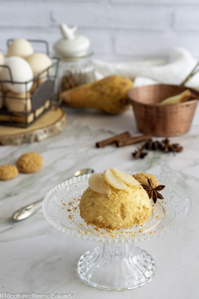 semifreddo mit Birnen und Amaretti