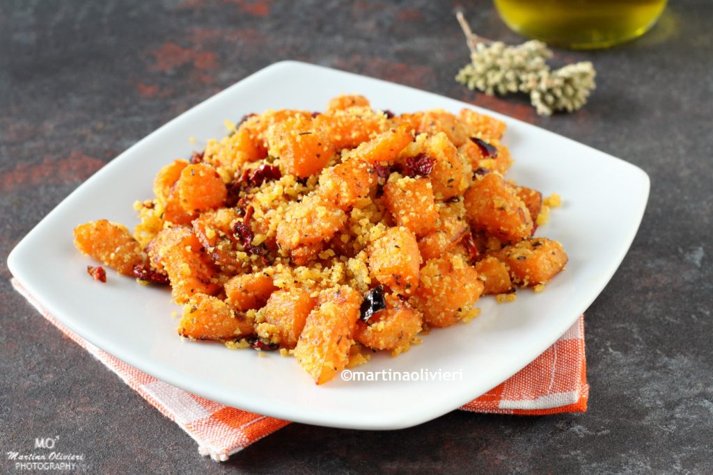 Sandige Kürbis in der Pfanne