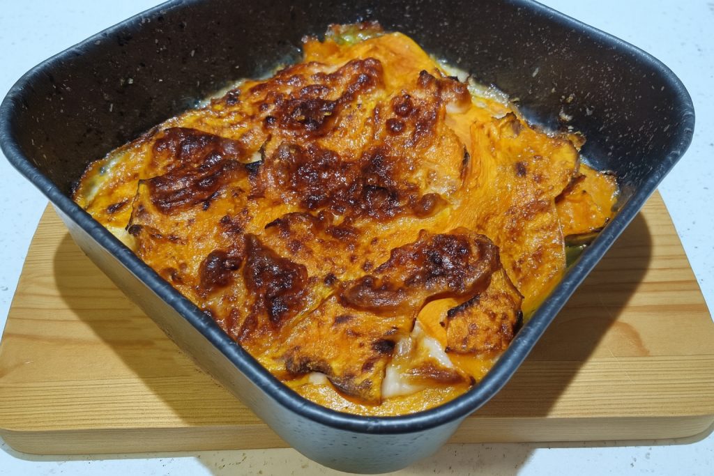 Schnelle Kürbis-Parmigiana in der Heißluftfritteuse