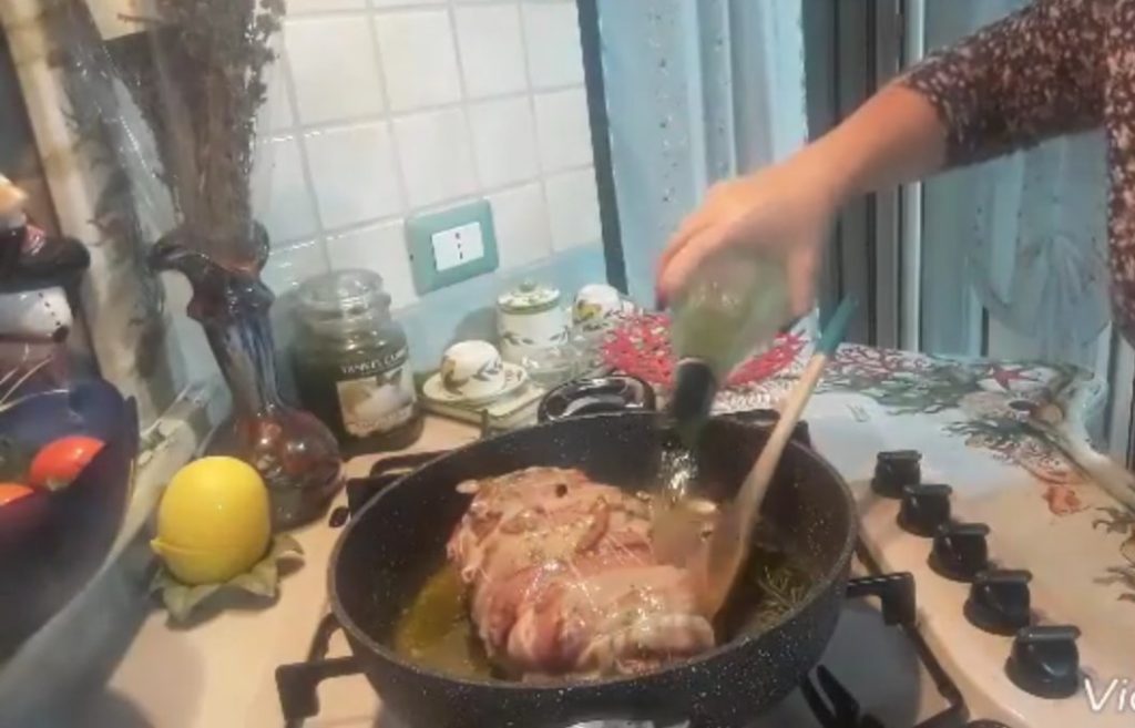 Mageres Kalbsbraten mit Kartoffeln