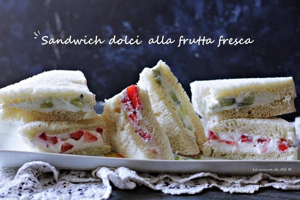 Schnelle Sandwiches mit frischem Obst
