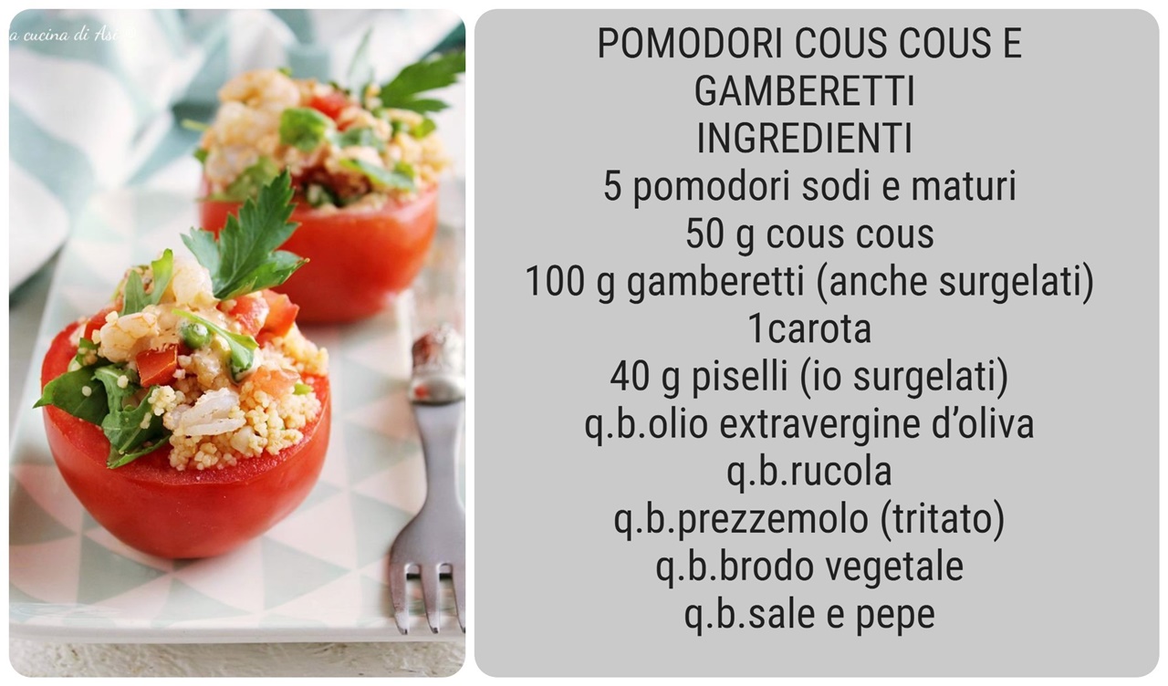 TOMATEN MIT COUSCOUS UND GARNELEN