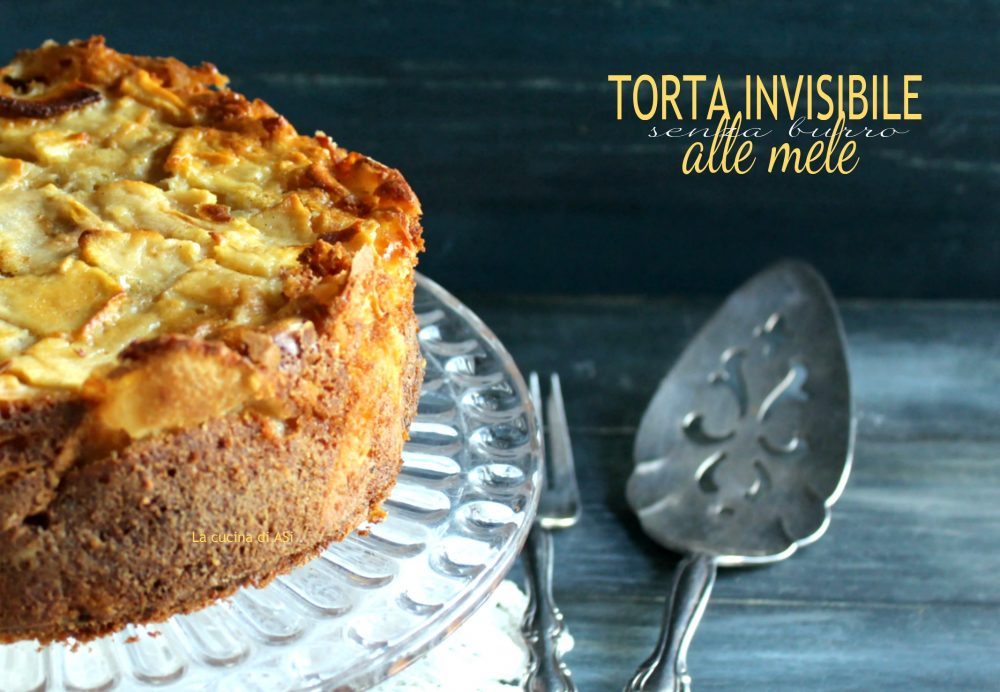 Unsichtbarer Apfelkuchen ohne Butter