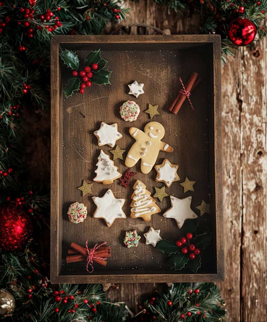 DEKORIERTE WEIHNACHTSKEKSE