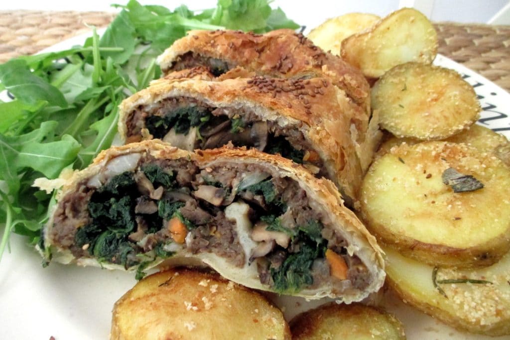 Veganer Nussbraten im Blätterteigmantel, Mangia senza Pancia