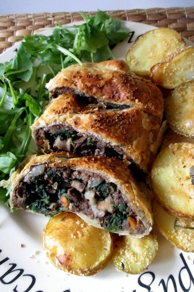 Veganer Nussbraten im Blätterteigmantel, Mangia senza Pancia