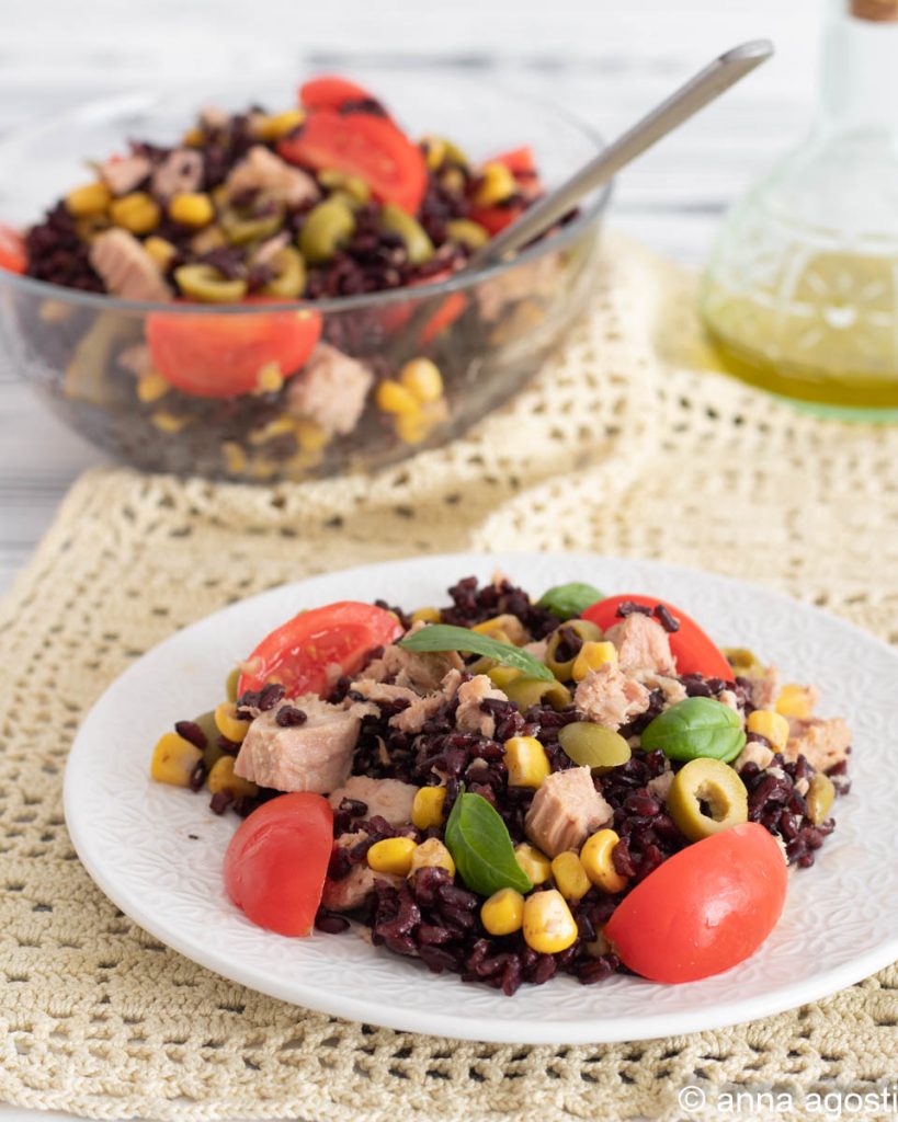 venere reis mit thunfisch und tomaten