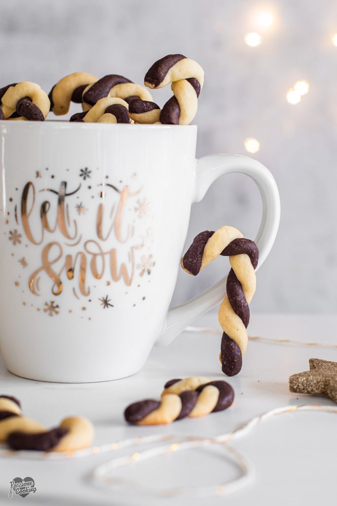 Weihnachtsstangen Kekse