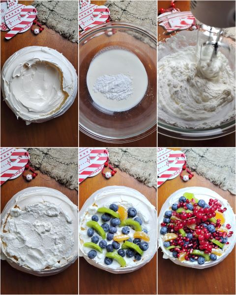 Zubereitung der Pavlova