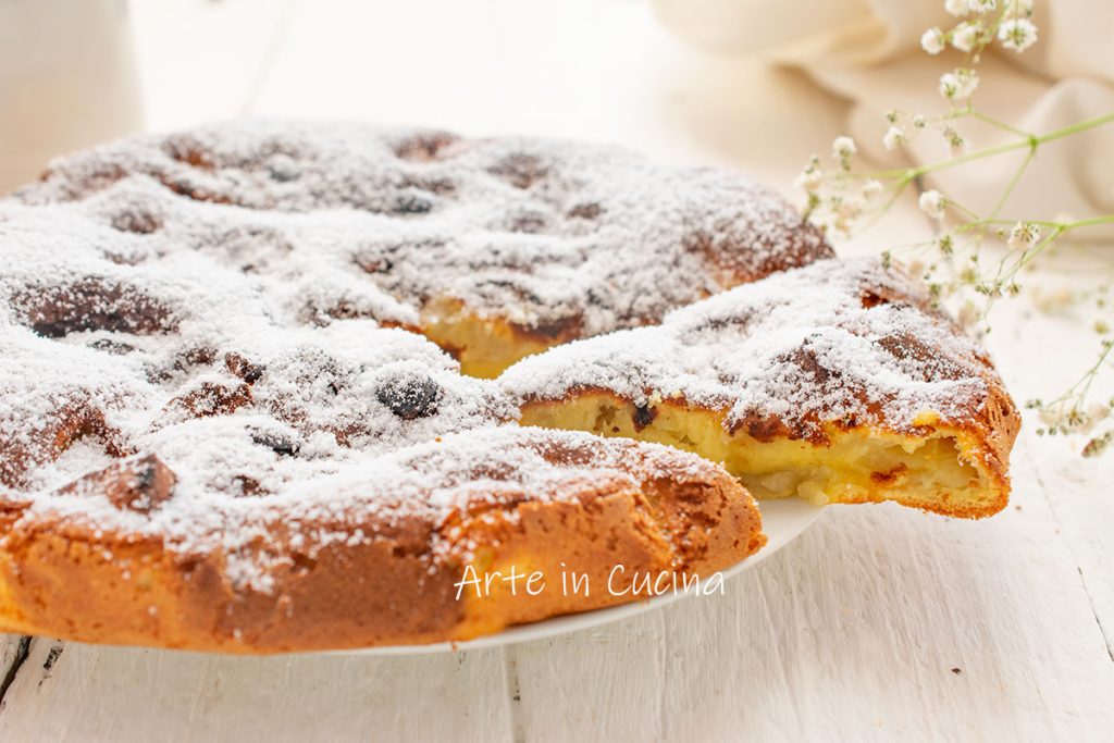 Apfelfrittata in der Pfanne