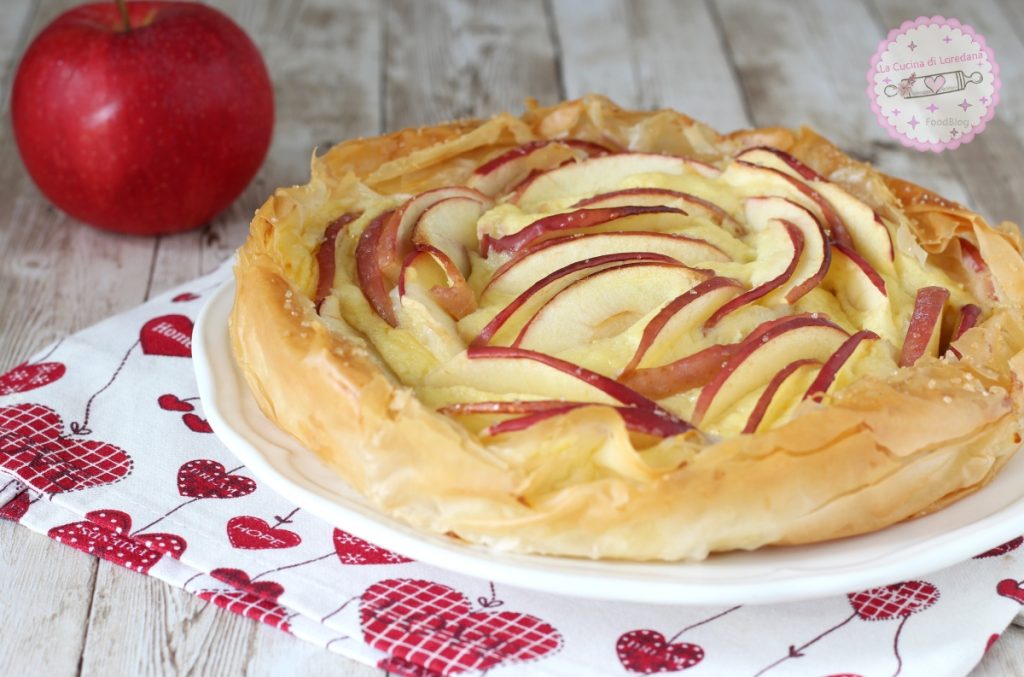 Apfelkuchen mit Filoteig