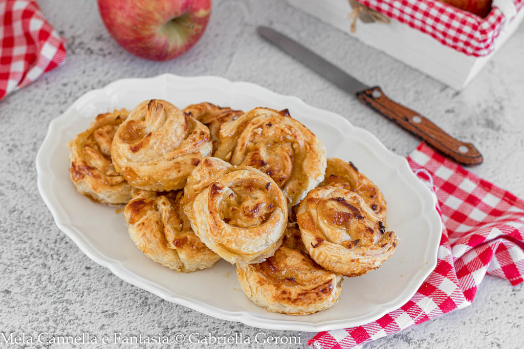 Apfelschnecken mit schnellem und günstigem Blätterteig