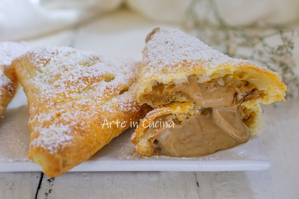Blätterteiggebäcke mit Tiramisu und Ricotta