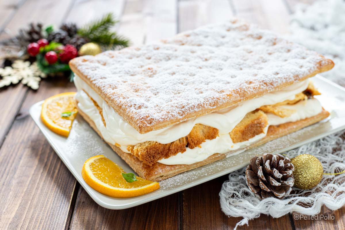 Blätterteigkuchen mit Panettone