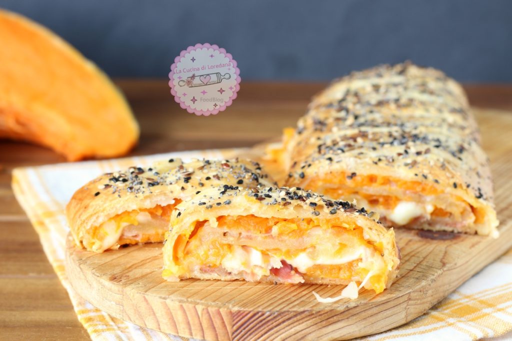 Blätterteigrolle mit Kürbis