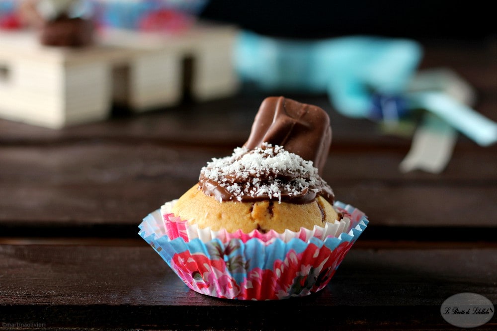 Kokos- und Schokoladen-Cupcakes