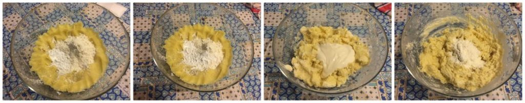 Bröselkuchen mit Wurst, Auberginen und Tomaten