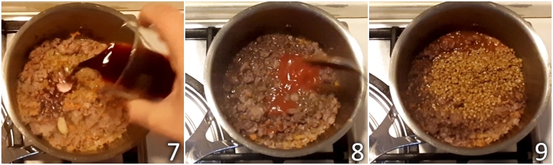 c. Linsen und Tomatenpassata hinzufügen