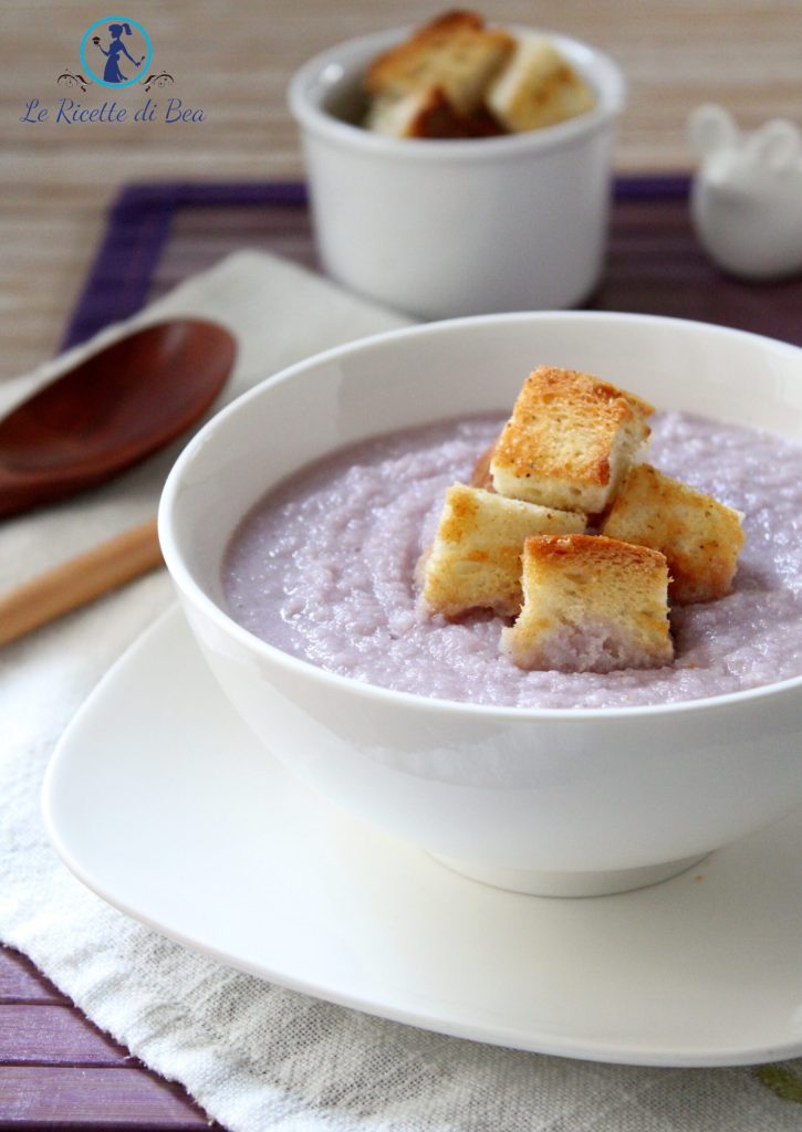 cremige Suppe mit Blumenkohl
