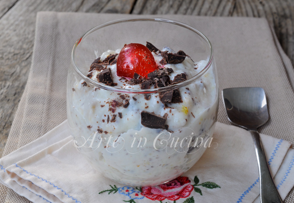 Cuccìa di Santa Lucia, sizilianisches Dessert mit Ricotta