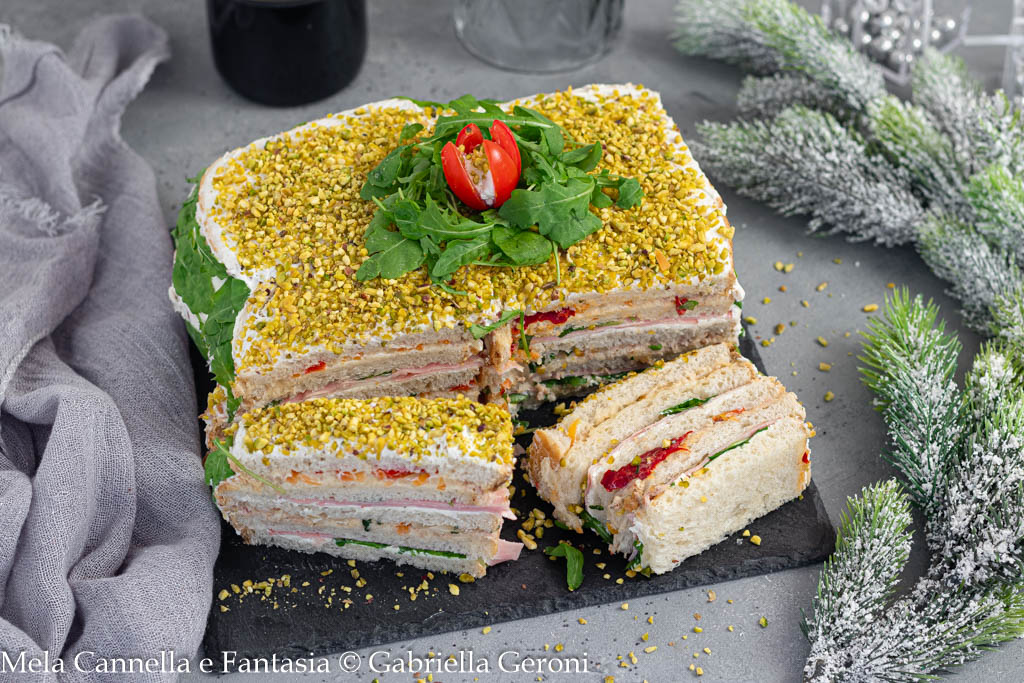 Schnelle und ungekochte Vorspeise-Brotkuchen für Festlichkeiten