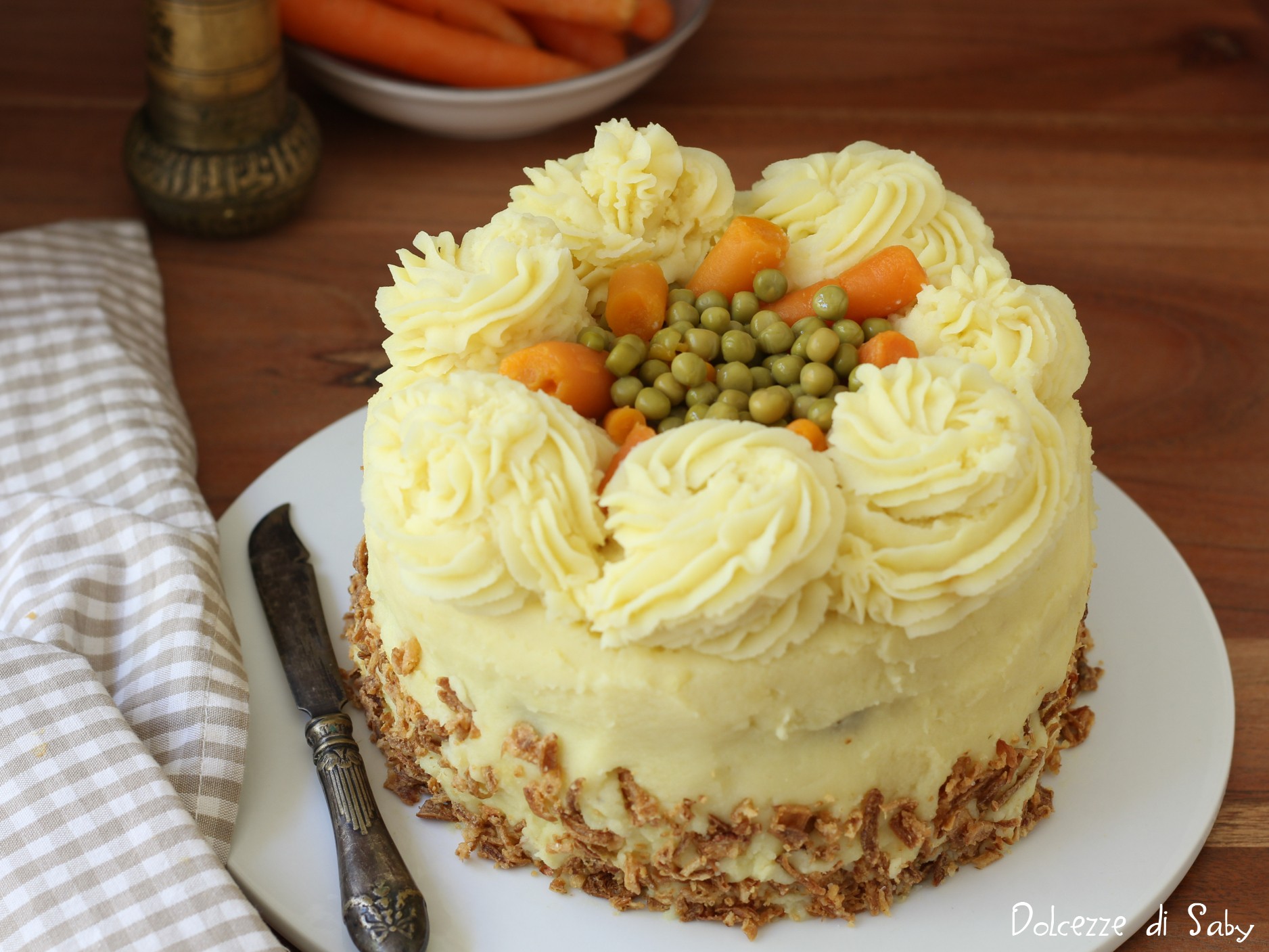 Falscher Kartoffel- und Fleischkuchen