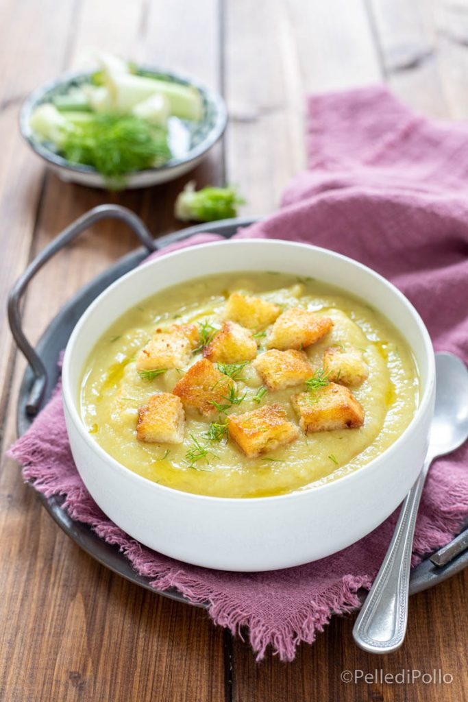 Fenchel- und Kartoffelcreme