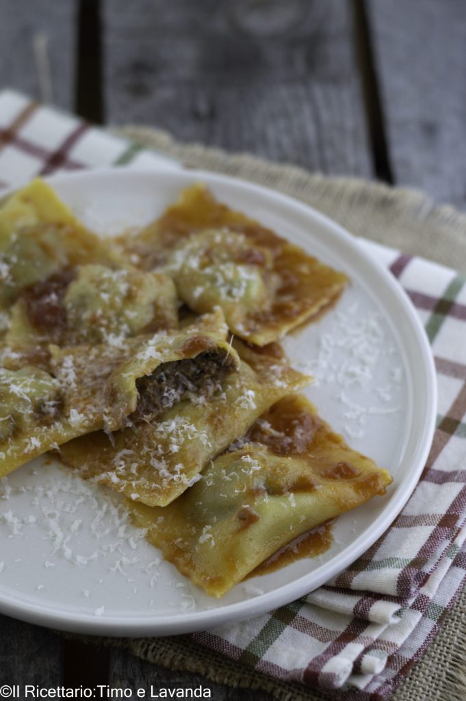 Fleischravioli ohne Gluten und Laktose