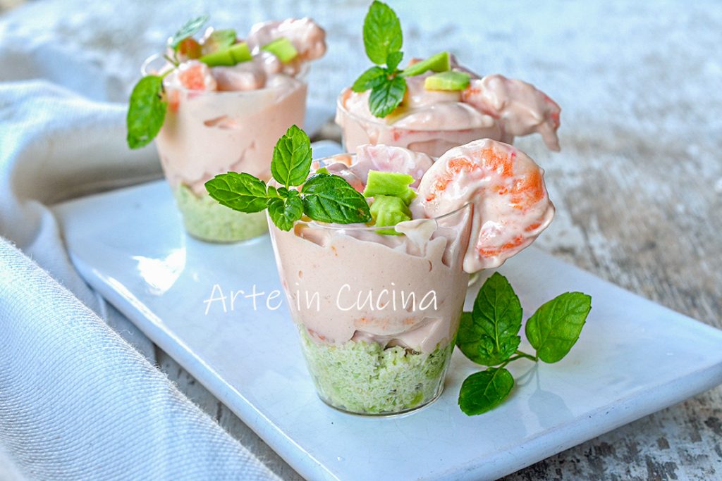 Garnelen- und Avocado-Cocktail