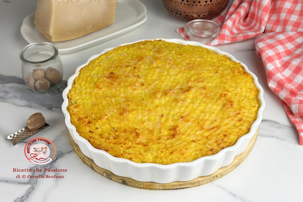 Rezept gebratener Blumenkohlreis mit Béchamel und Safran