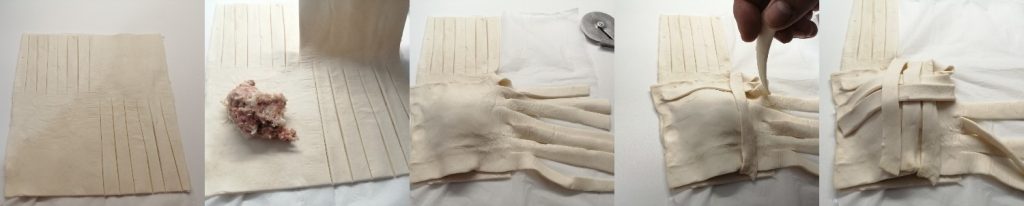 gefüllte Blätterteigtaschen